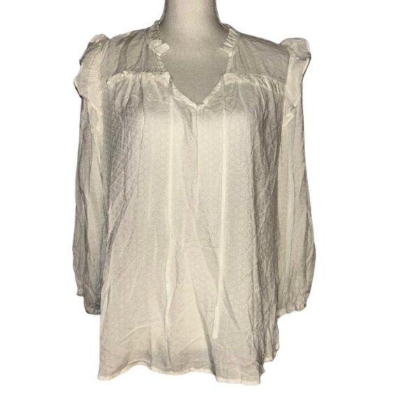 STATUS by Chenault Large blouse peasant - Picture 1 of 7